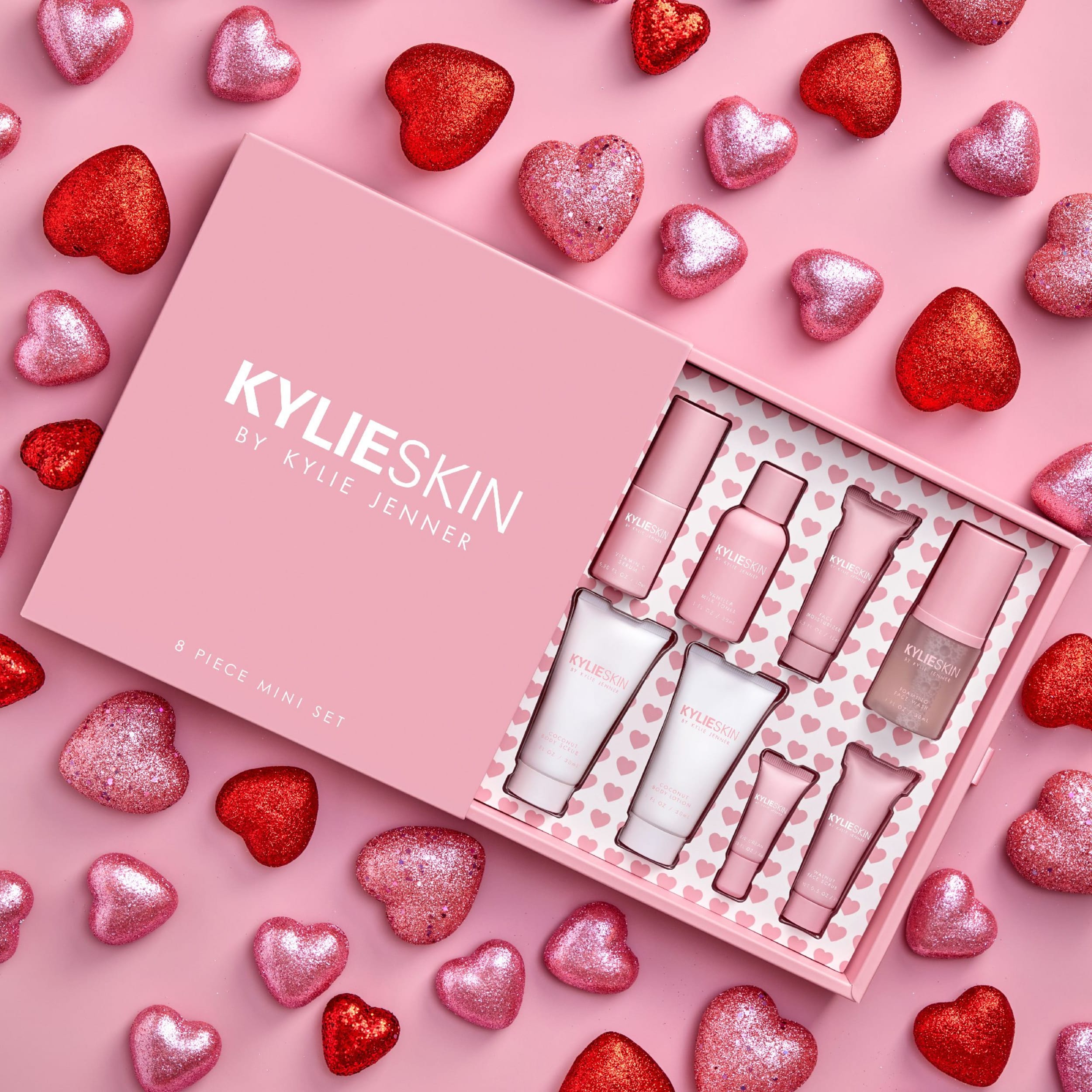 Kylie Cosmetics Skincare | Kylie Skin 8 Piece Set + Face Wash + Stickers | Color: Gray | Size: Os | Sccrabtree's Closet