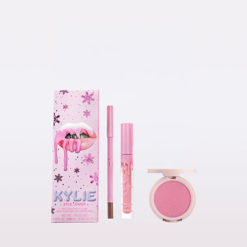 Winter Kissed Matte Lip Kit & Hybrid Blush Duo | <KBUN229>