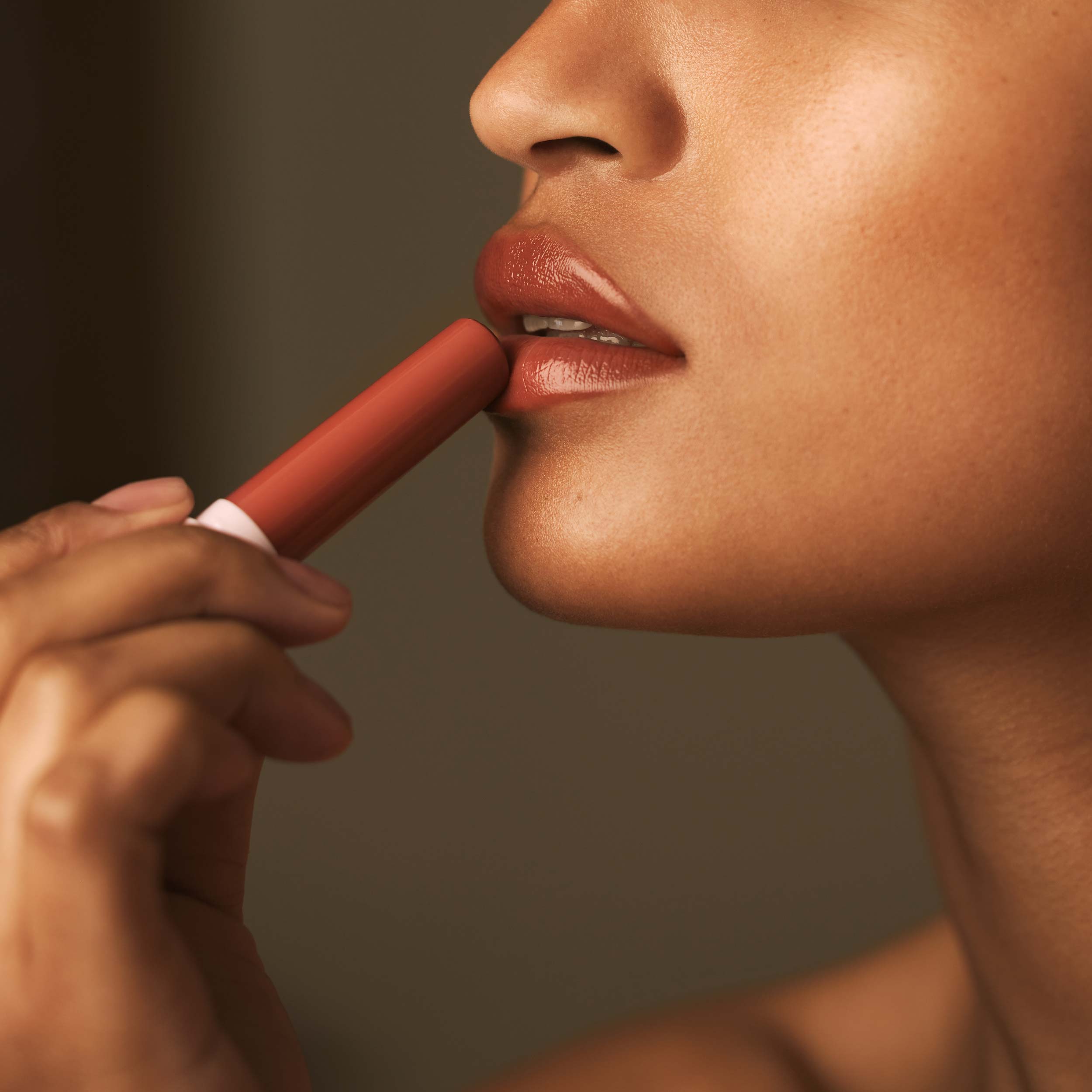 Model wearing Tinted Butter Balm