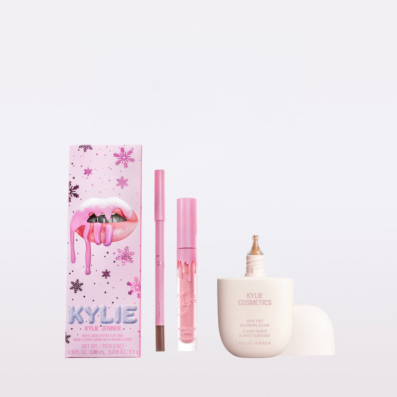 Winter Kissed Matte Lip Kit & Skin Tint Duo | <KBUN230>