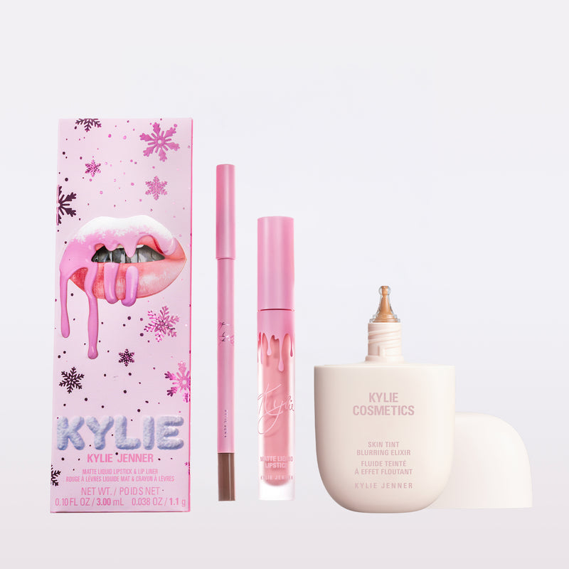Winter Kissed Matte Lip Kit & Skin Tint Duo | <KBUN230>